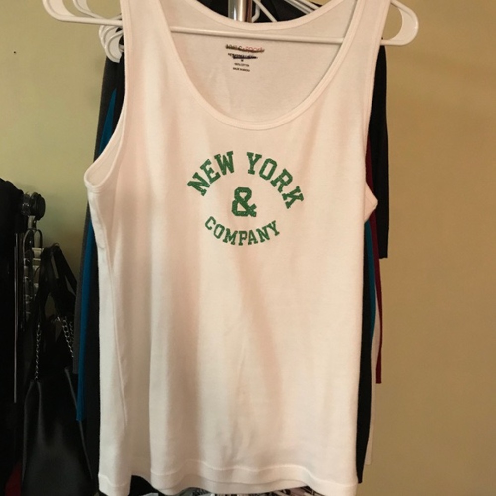 2 NY&C Sport tees beige and white size medium - Picture 9 of 11